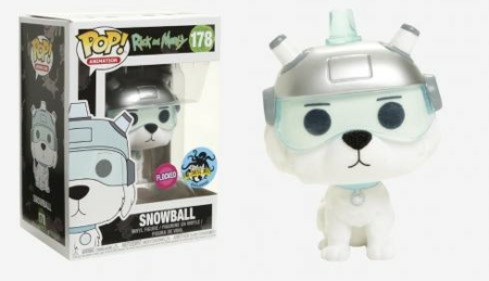 Rick and Morty POP! Animation Vinyl Figure Snowball Flocked 9 cm (con bollino L.A. ComiCon 2017)