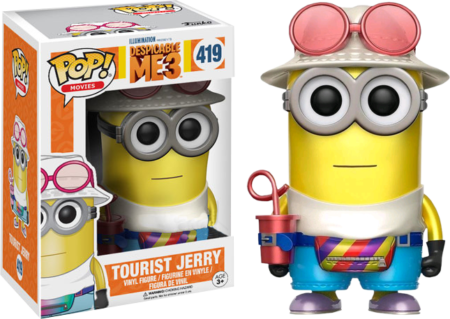 Despicable Me 3 POP! Movies Vinyl Figure Tourist Jerry Metallic 9 cm