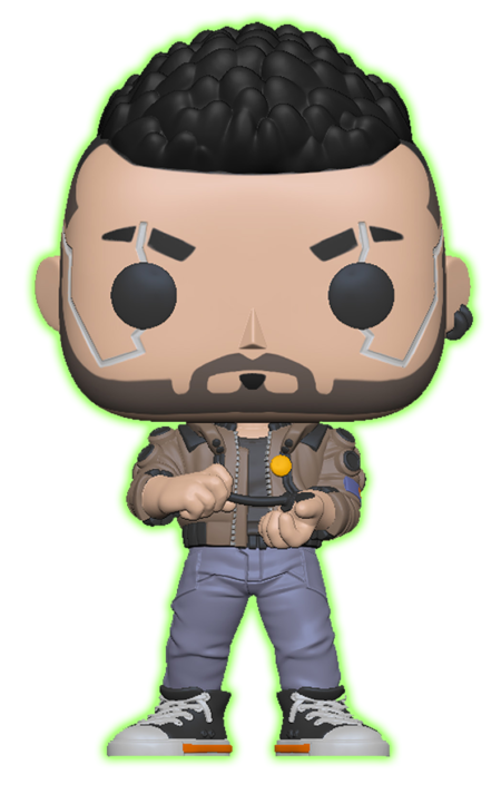 Cyberpunk 2077 POP! Games Vinyl Figure V-Male Glow in the Dark Limited 9 cm