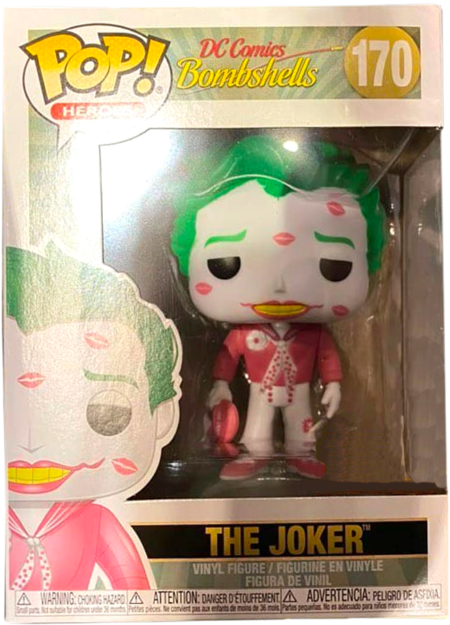 DC Comics Bombshells POP! Heroes Vinyl Figure Valentine's Joker with Kisses Limited 9 cm