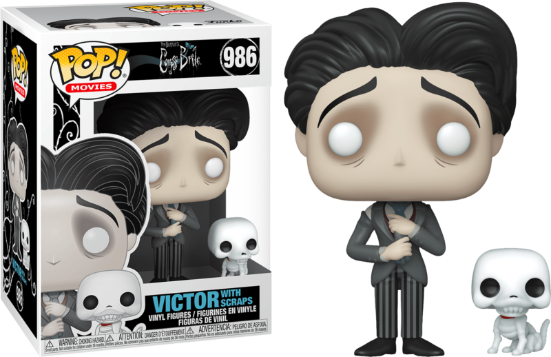 Corpse Bride POP! Tom Burton Vinyl Figure Victor with Scraps 9 cm