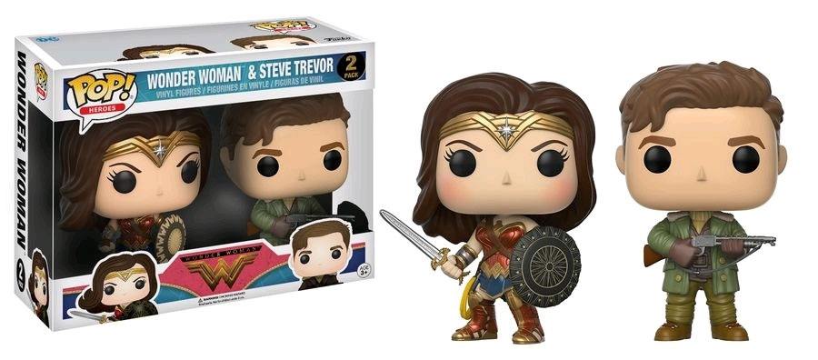 Wonder Woman Movie POP! Marvel Vinyl Figures 2-Pack Wonder Woman & Steve Trevor 9 cm