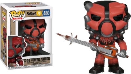 Fallout 76 POP! Games Vinyl Figure X-01 Power Armor Red Limited 9 cm