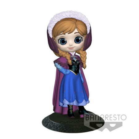 Disney Q Posket Mini Figure Anna A Normal Color Version 14 cm