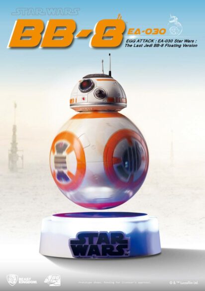 Star Wars Episode VIII Egg Attack Floating Model with Light Up Function BB-8 13 cm