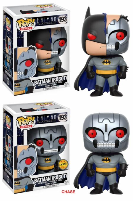 Batman The Animated Series POP! Heroes Vinyl Figures 9 cm Batman Robot Assortment (2)