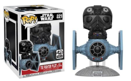 Star Wars POP! Vinyl Bobble-Head Tie Fighter with Tie Pilot 15 cm