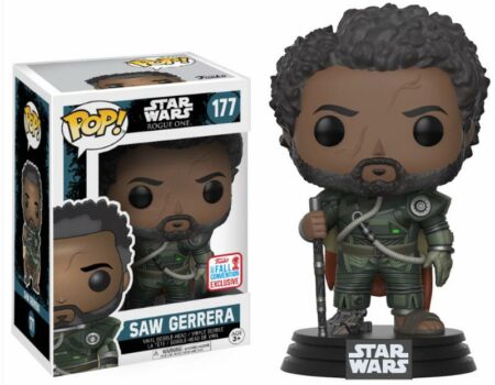 Star Wars Rogue One POP! Vinyl Bobble-Head Saw Gerrera 2017 Fall Convention Exclusive 9 cm