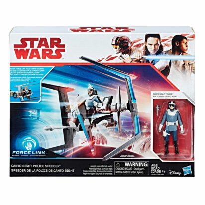 Star Wars Episode VIII Force Link Class B Canto Bight Police Speeder with figure 2017 Wave 1