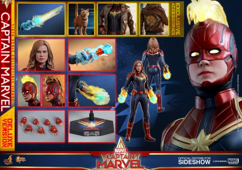 Captain Marvel Movie Masterpiece Action Figure 1/6 Captain Marvel Deluxe Ver. 29 cm - immagine 7