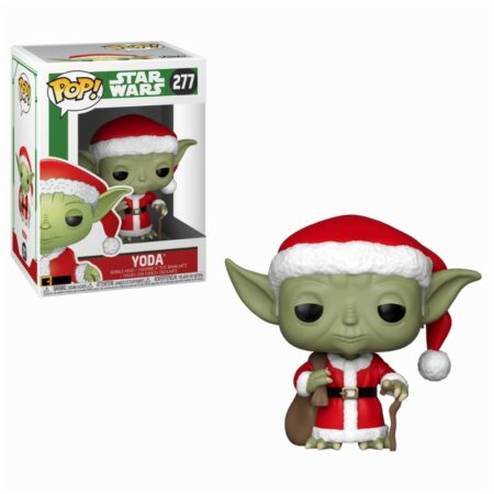 Star Wars POP! Vinyl Bobble-Head Holiday Santa Yoda 9 cm