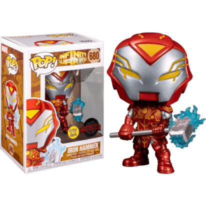 Infinity Warps POP! Marvel Vinyl Figure Iron Hammer Glow in the Dark Exclusive 9 cm