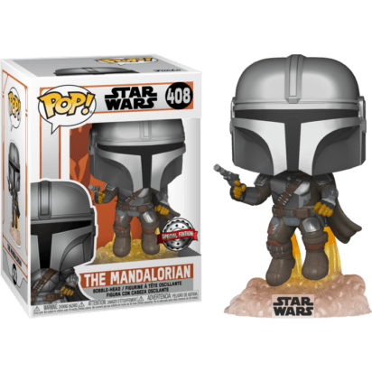 The Mandalorian POP! Star Wars Vinyl Figure The Mandalorian Flying 9 cm