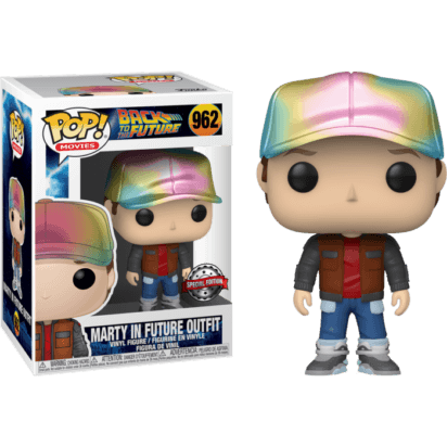 Back to the Future Part II POP! Vinyl Figure Marty McFly In Future Outfit Metallic Limited 9 cm