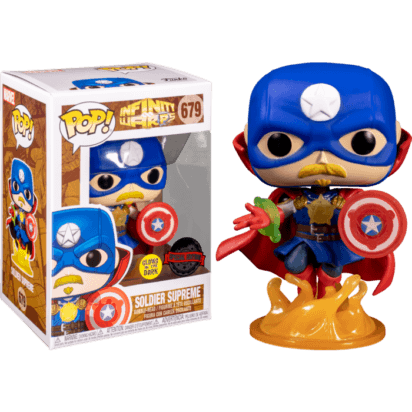 Infinity Warps POP! Marvel Vinyl Figure Soldier Supreme Glow in the Dark Exclusive 9 cm