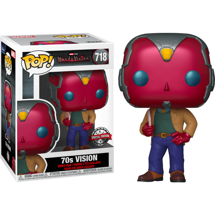 WandaVision POP! TV Vinyl Figures Vision (70s) Limited 9 cm