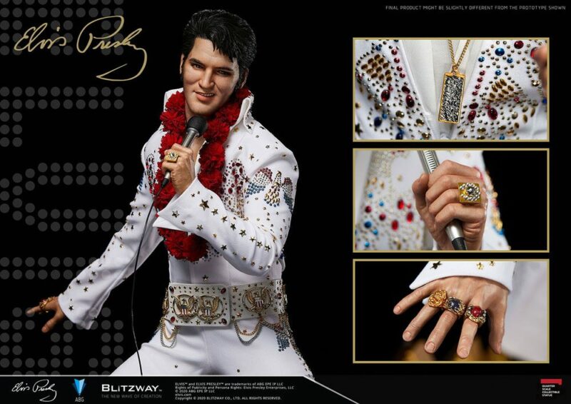 Elvis Presley Superb Scale Hybrid Statue 1/4 Elvis Aaron Presley 52 cm - immagine 2
