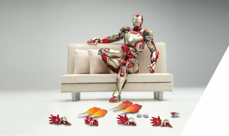 Iron Man 3 Diecast Action Figure 1/12 Mark XLII with Sofa SDCC 2016 15 cm - immagine 3