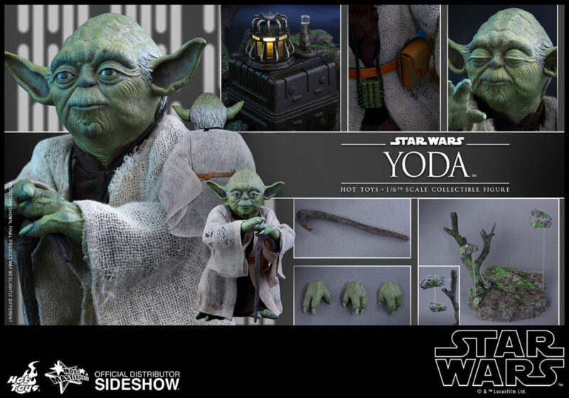 Star Wars Episode V Movie Masterpiece Action Figure 1/6 Yoda 13 cm - immagine 3