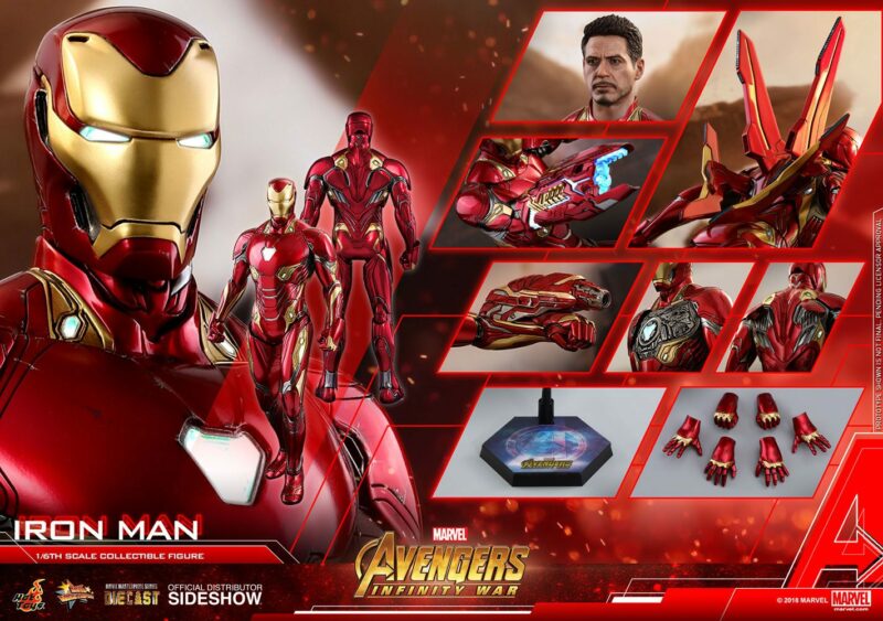 Avengers Infinity War Diecast Movie Masterpiece Action Figure 1/6 Iron Man 32 cm - immagine 3