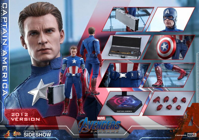 Avengers: Endgame Movie Masterpiece Action Figure 1/6 Captain America (2012 Version) 30 cm - immagine 3