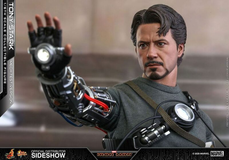 Iron Man Movie Masterpiece Action Figure 1/6 Tony Stark (Mech Test Deluxe Version) 30 cm - immagine 3