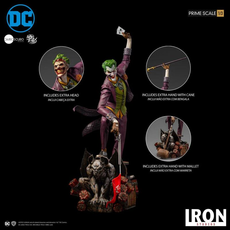 DC Comics Prime Scale Statue 1/3 The Joker by Ivan Reis 85 cm - immagine 4