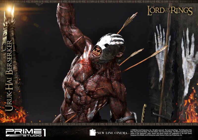 Lord of the Rings Statue 1/4 Uruk-Hai Berserker 93 cm - immagine 4