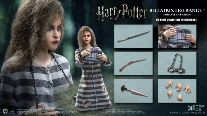 Harry Potter My Favourite Movie Action Figure 1/6 Bellatrix Lestrange Prisoner Ver. 30 cm - immagine 3