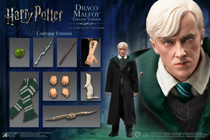 Harry Potter My Favourite Movie Action Figure 1/6 Draco Malfoy Teenager School Uniform Version 26 cm - immagine 2