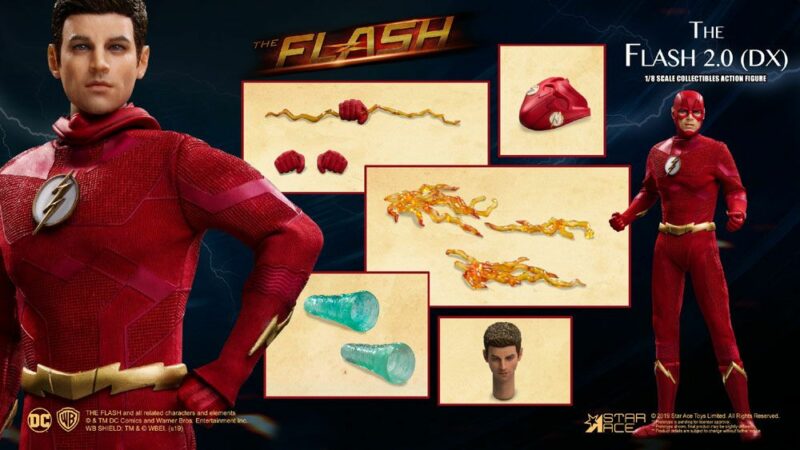 The Flash Real Master Series Action Figure 1/8 The Flash 2.0 Deluxe Version 23 cm