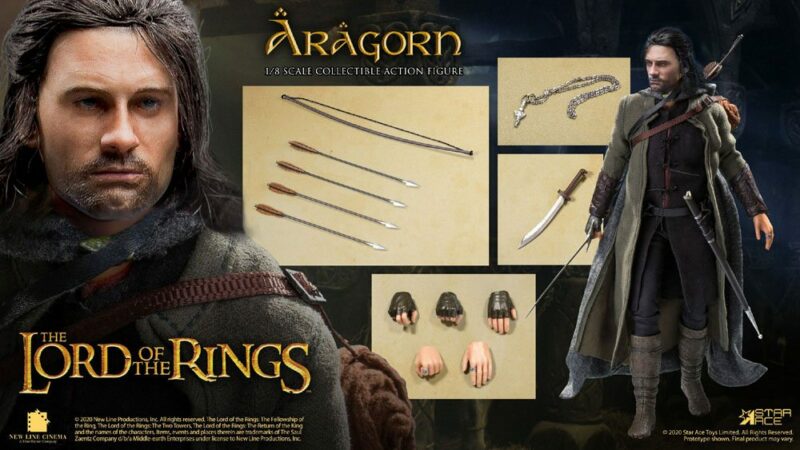 Lord of the Rings Real Master Series Action Figure 1/8 Aragon Special Version 23 cm - immagine 3