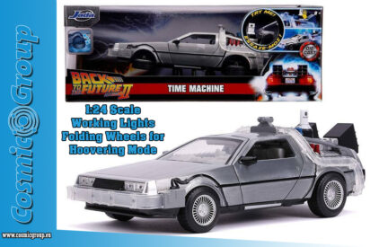 BACK TO THE FUTURE II: DELOREAN DIE CAST 1:24 WITH LIGHTS