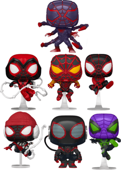 Marvel’s Spider-Man: Miles Morales - Where Are Your Morales? Pop! Vinyl Bundle (Set of 7)