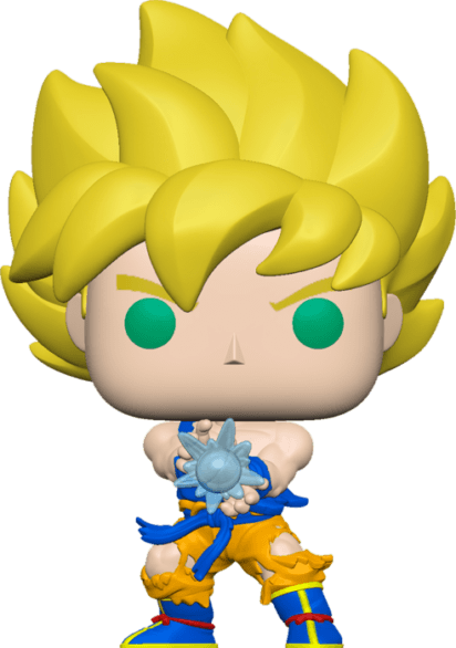 Dragon Ball Z POP! Animation Vinyl Figure Super Saiyan Goku with Kamehameha Wave Glow in the Dark Limited 9 cm