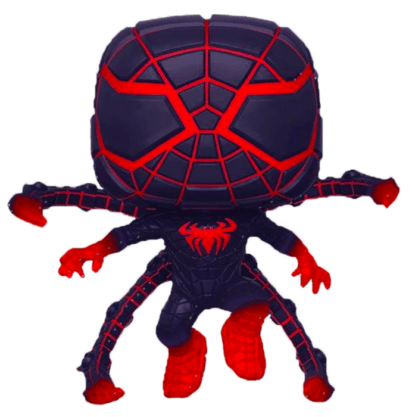 Marvel's Spider-Man POP! Games Vinyl Figure Miles Morales in Programmable Matter Suit Jumping Glow in the Dark Limited 9 cm