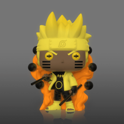 Naruto Shippuden POP! Animation Vinyl Figure Naruto Six Path Sage Mode Glow in the Dark 9 cm