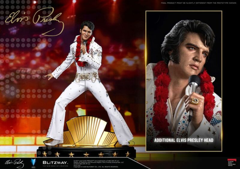 Elvis Presley Superb Scale Hybrid Statue 1/4 Elvis Aaron Presley 52 cm - immagine 4