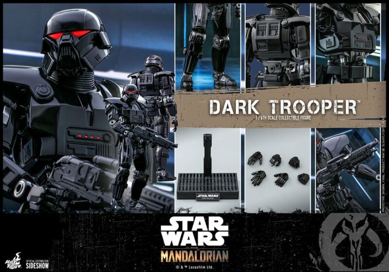 Star Wars The Mandalorian Action Figure 1/6 Dark Trooper 32 cm - immagine 3