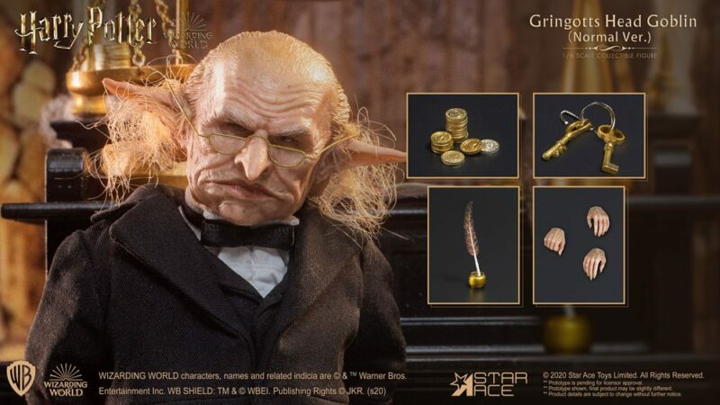 Harry Potter My Favourite Movie Action Figure 1/6 Gringotts Head Goblin 20 cm