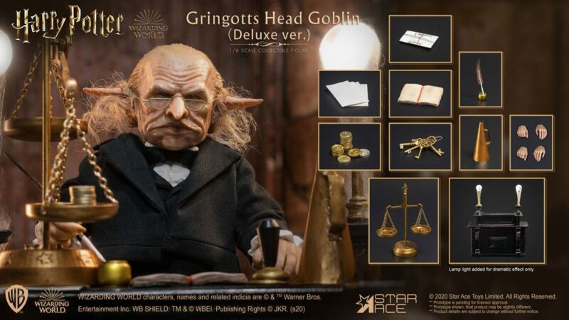Harry Potter My Favourite Movie Action Figure 1/6 Gringotts Head Goblin Deluxe Ver. 20 cm