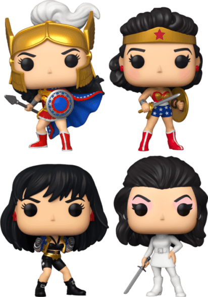 Wonder Woman - 80th Anniversary Pop! Vinyl Bundle (Set of 4)