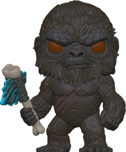 Godzilla Vs Kong POP! Movies Vinyl Figure Kong with Scepter Flocked Limited 9 cm