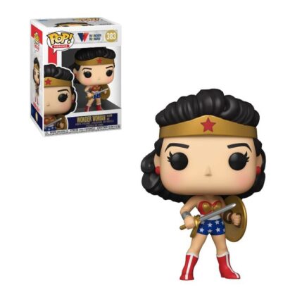 Wonder Woman 80th Anniversary POP! Heroes Vinyl Figure Classic WW w/Shield & Sword (1950's) 9 cm