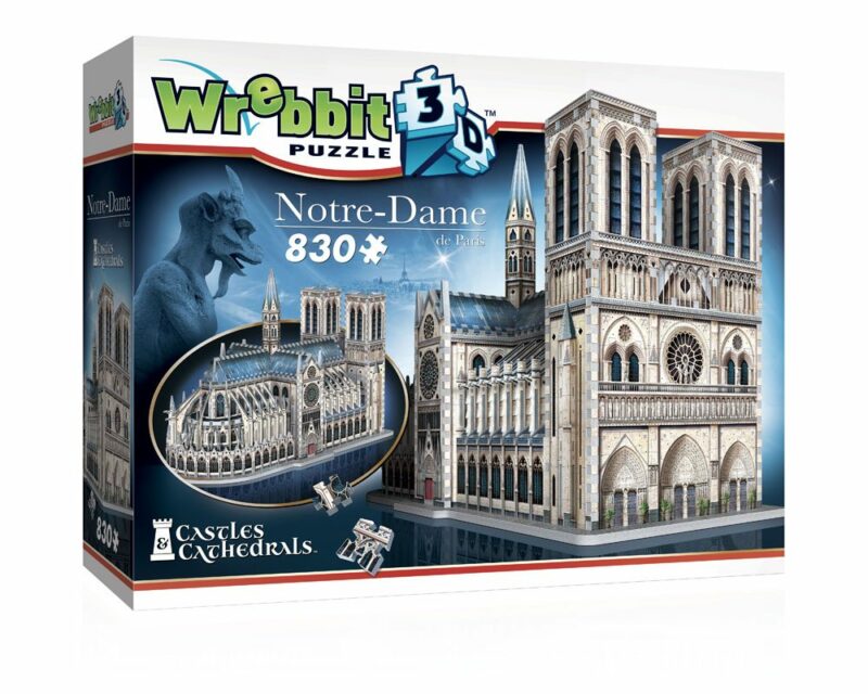 Wrebbit Castles & Cathedrals Collection 3D Puzzle Notre-Dame de Paris (830 pieces) - immagine 4