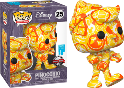 Pinocchio POP! Vinyl Action Figure Pinocchio Artist Series 80th Anniversary with Pop Protector 9 cm