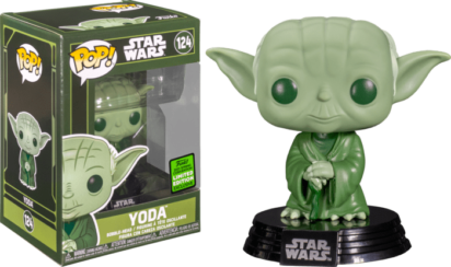 Star Wars POP! Vinyl Figure Yoda Military Green Limited 9 cm (con bollino Spring Convention 2021)