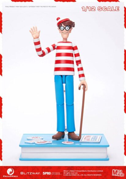 Where's Wally? Mega Hero Action Figure 1/12 Wally 17 cm