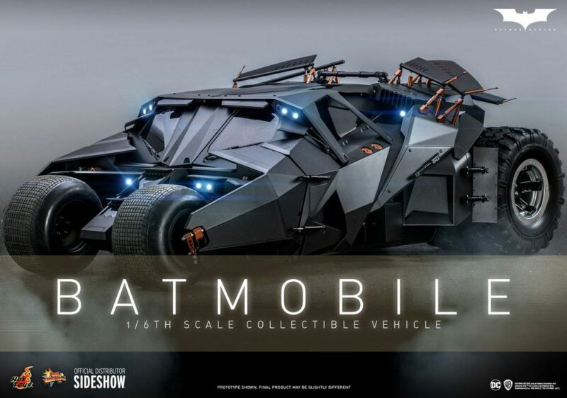The Dark Knight Trilogy Movie Masterpiece Action Figure 1/6 Batmobile 73 cm