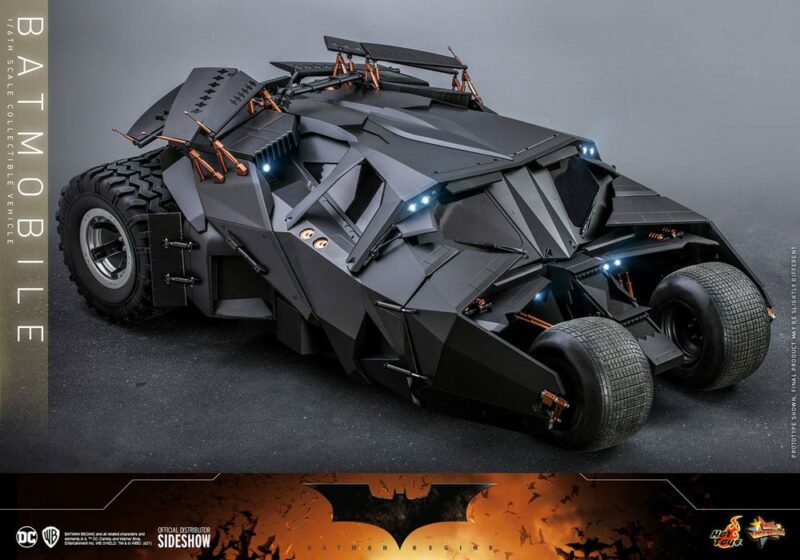 The Dark Knight Trilogy Movie Masterpiece Action Figure 1/6 Batmobile 73 cm - immagine 5